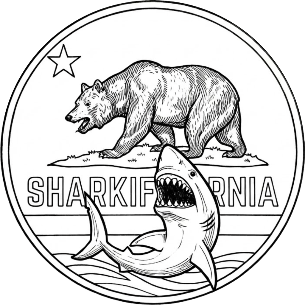 Sharkifornia Logo